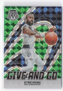 2023-24 Panini Mosaic Kyrie Irving #8 Give and Go Mosaic Green Prizm - Picture 1 of 2