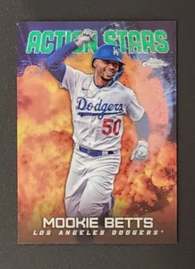 Serie Chrome Update 2023 - Action Stars Green Refractor #ASC-23 Mookie Betts - Imagen 1 de 2