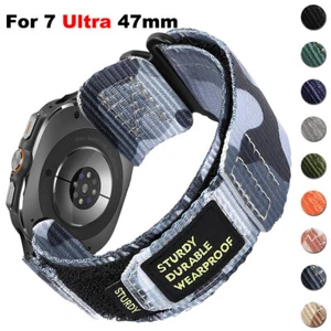Bracelet nylon pour Samsung Galaxy Watch Ultra 2025/7Ultra Loop Camouflage Bracelet - Photo 1 sur 28