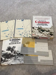 SPI WWII Boxed Game Battle for Cassino - Unpunched With Extra Map & Counters - Picture 1 of 10