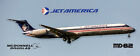 Jet America Airlines MD-82 Handmade 2" x 5" Fridge Magnet (PMT1649)