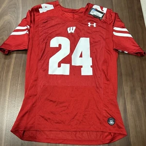 NEW Hunter Wohler Wisconsin Badgers Under Armour Jersey Red Medium PRINTED - Picture 1 of 8