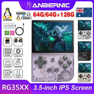 RG35XX Retro Handheld Game Console 3.5" IPS Linux 64G 5000+Games ZQ - Picture 1 of 73