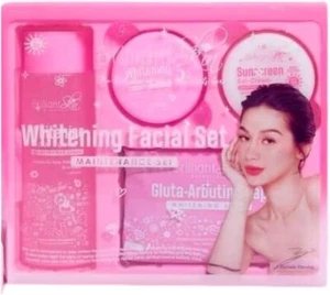 BRILLIANT SKIN WHITENING FACIAL SET- Whitening Set- Contains Naturally Source Wh - Picture 1 of 4