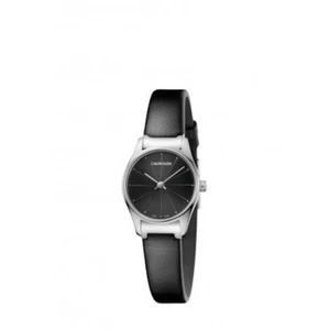 Calvin Klein Orologio CLASSIC WATCH Swiss K4D231CY DONNA PELLE NERA BLACK NUOVO - Foto 1 di 1