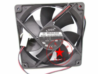 ADDA AD12012DB257000 12CM 12V 0.13A computer case ultra-quiet cooling fan - Image 1 of 2