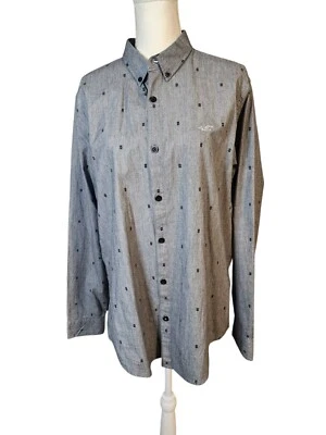 Hollister Nwot Epic Flex Muscle Fit Aztec Design Button Down Shirt Size Xl - Image 1 of 4
