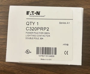Eaton C320PRP2 Palo di Alimentazione per Contattore Illuminazione C30CN 30A Doppio Polo - Foto 1 di 1