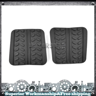 2Pcs Brake Clutch Pedal Pad Covers Fits Mazda 323 626 929 B2200 B2600 MX-6 RX-7 Foto 1 de 4