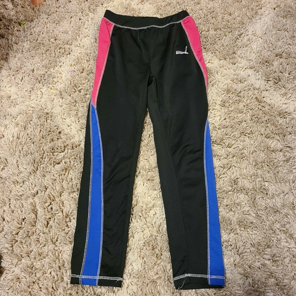 Leggings deportivos Puma negros, rosas y morados talla 6x para niñas Foto 1 de 1