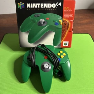 Nintendo 64 Controller - Green - with box - Picture 1 of 9