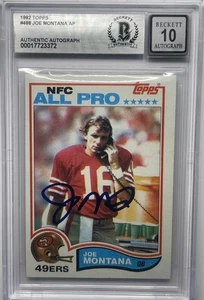 Joe Montana Signed 1982 Topps #488 All-Pro Beckett Autograph 10 Grade - Bild 1 von 7