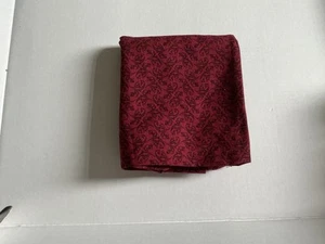 Fabric Piece. Cotton. Burgundy And Black. 44 X 18 Ins, New - Picture 1 of 1