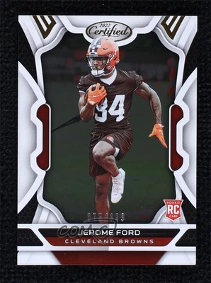 2022 Certified Rookies /399 Jerome Ford #177 Rookie RC - Image 1 of 2