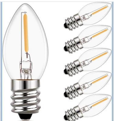 C7 LED Bulbs,0.5 Watts Filament Night Light Bulb Edison Style Sign Light - Image 1 of 4