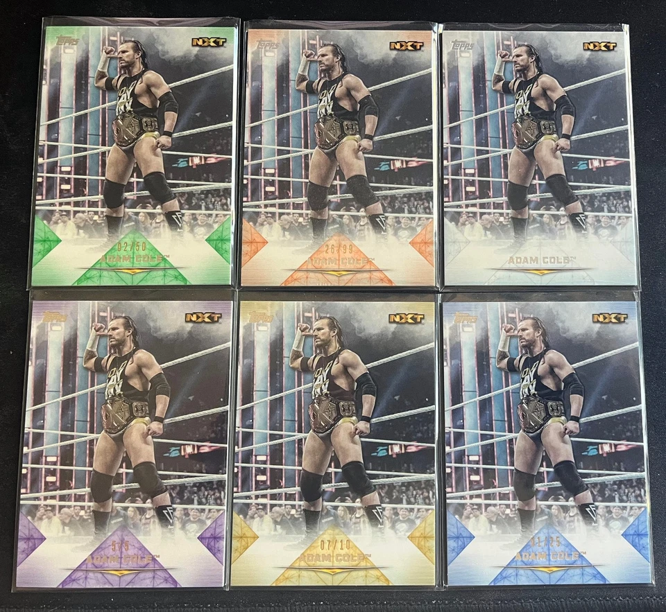 Adam Cole 2020 WWE Undisputed Near Rainbow Purple /5 Gold /10 Blue /25 AEW NXT - Image 1 of 1