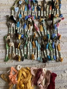 Lot of 60 Assorted Color DMC Floss Plus Bonus - Picture 1 of 8