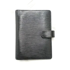 Louis Vuitton Black Agenda MM 7.2-inch Planner Cover - Picture 1 of 18