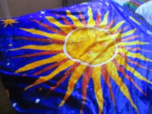 NEW Heavy Huge Halloween Constellation Plush Throw Blanket 83" x 93" Diya - Picture 1 of 20
