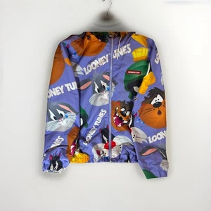 Looney Tunes Members Only Cartoon Windbreaker Jacket-Bugs Bunny-Taz-Marvin XXL - Picture 1 of 24