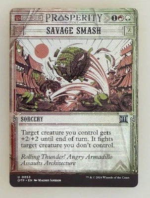 MTG: Savage Smash Outlaws of Thunder Junction: Breaking News Regular NM - Image 1 of 2