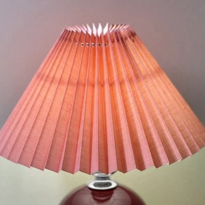 (Pink)E27 Lampshade Anti Dazzling Table Lamp Shade Fabric Bedroom Lampshade F GH - Picture 1 of 1