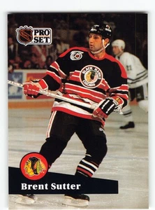 Brent Sutter 1991 Chicago Blackhawks Card - Picture 1 of 2