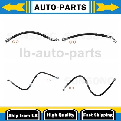 适用于 2004 - 2009 年日产 Quest 3.5L 前后制动软管线 4x — 第 1/4 张图片