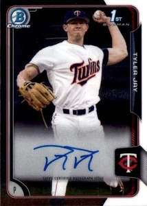 2015 Bowman Draft Tyler Jay Chrome Auto 1st Prospect #BCA-TJ Twins - Picture 1 of 2