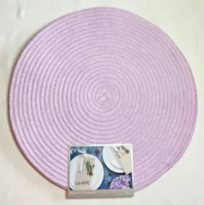 COLORDRIFT PLACEMATS (6) LAVENDER 15 INCH ROUND 100% POLYESTER 15 INCH NWT - Picture 1 of 2