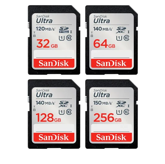Original SanDisk SD Card 32GB 64GB 128GB SDXC Klass 10 Memory Card - Image 1 of 4