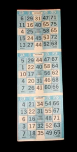 BINGO PAPER Cards sheets 3 on 5 Blue Diamond Pattern - 25 pack - Picture 1 of 6