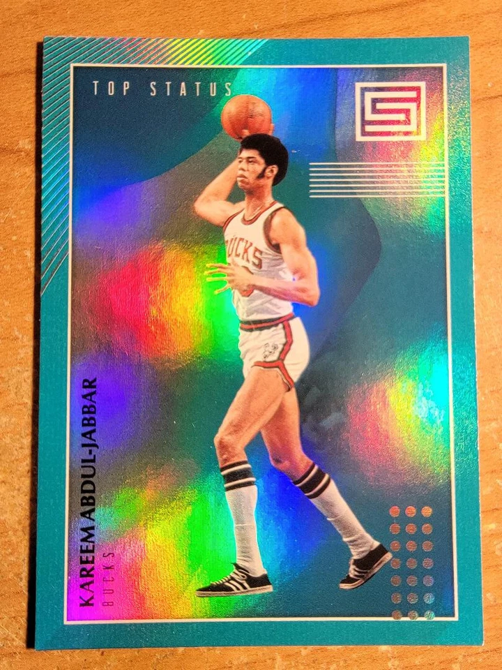 2018-19 Panini Status - Top Status SP Aqua #5 Kareem Abdul-Jabbar HOFer LAKERS - Image 1 of 1