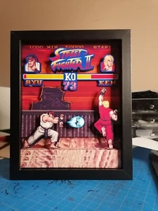 Street Fighter Ryu Vs Ken 3D Shadowbox - Picture 1 of 11