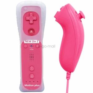 Wii Remote with Motion Plus & Shock Function Nunchuck for Wii & Wii U Console - Picture 1 of 65