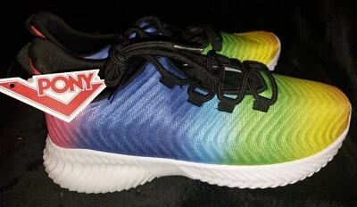 ПОНИ ЖЕНЩИН КРОССОВКИ RAINBOW ЛАВА OMBRE 536511 РАЗМЕР 7,5 - Изображение 1 из 4