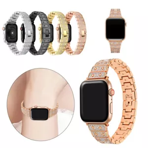 for Apple Watch Ultra 2 49 38 41 44 45 mm Series 9 8 7 6 5 4 3 SE Bling Bracelet - Picture 1 of 25