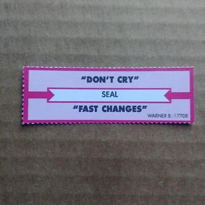 SEAL Don't Cry/Fast Changes JUKEBOX STRIP Record 45 rpm 7" - Picture 1 of 1