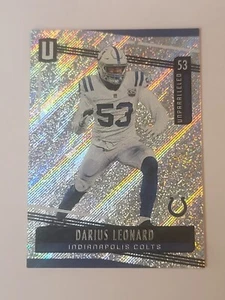 2019 Panini Unparalleled Football Darius Leonard Base Card In Toploader Colts - Picture 1 of 7