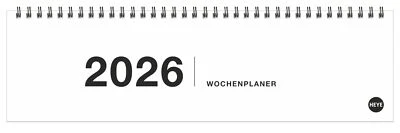 ATHESIA KALENDERVERLAG GMBH Kalender 2026 - Black&White Wochenquerplaner