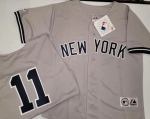 Majestic New York Yankees BRETT GARDNER Anthony Volpe #11 JERSEY GRAY WHITE P/S - Picture 1 of 4
