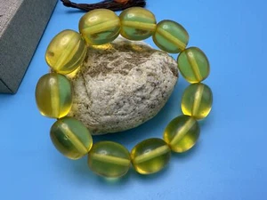 Natürliche Baltische Transparent Bernstein Halskette Echt Bernstein Gelb Matt Butter - Bild 1 von 13