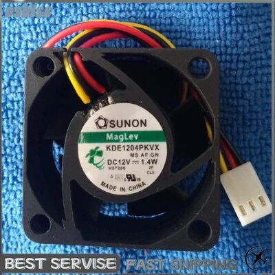 Sunon MagLev KDE1204PKVX MS.AF.GN 3pin DC12V 1.4W 40*40*20MM Super Silence Fan - Image 1 of 2