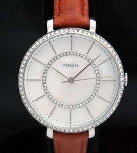 FOSSIL Jocelyn Ladies Crystal Bezel Stainless Steel WATCH 36mm ES4454 New Batt. - Picture 1 of 7