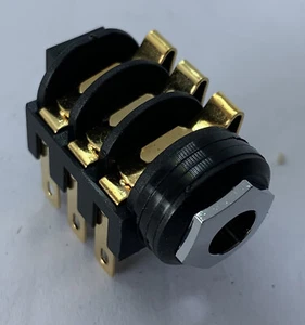 1 X RS Pro 6.35mm 1/4" Gold Plated Stereo Jack Socket  Uk Seller Free P+P - Picture 1 of 7
