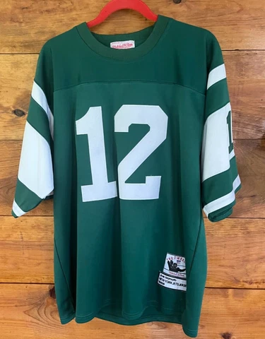 Mitchell & Ness Joe Namath Throwback 1968 Football Jersey New York Jets Sz 50 Cover