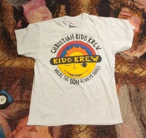 Vintage '90s Christian Kids Krew T-shirt Youth Large Jesus Tee Christian - Picture 1 of 7