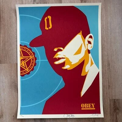 Shepard Fairey OBEY Chuck D Fight the Power 2020 raro x/500 firmado enemigo público Foto 1 de 4