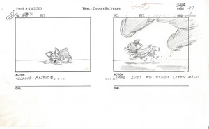 LADY and the TRAMP 2 Disney Production SB Drawing Animators Estate 2001 ws36 - Picture 1 of 1