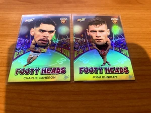 2024 Select Footy Stars Footy Heads Lot of 2 Brisbane cards - Picture 1 of 1